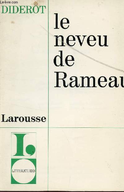 LE NEVEU DE RAMEAU / COLLECTION LITTERATURES.