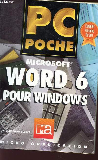 PC POCHE - WORD 6 POUR WINDOWS.