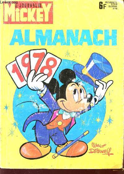 LE JOURNAL MICKEY - ALAMNACH 1978.