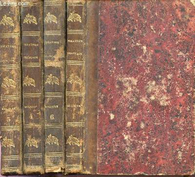 OEUVRES DE MOLIERE / TOMES 1, 4, 5 ET 6 (SOIT 4 VOLUMES - NCOMPLET).