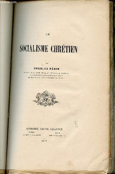 LE SOCIALISME CHRETIEN.