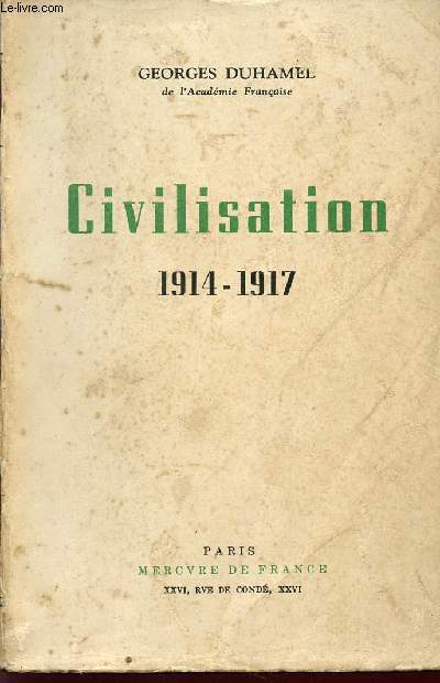 CIVILISATION - 1914-1917.