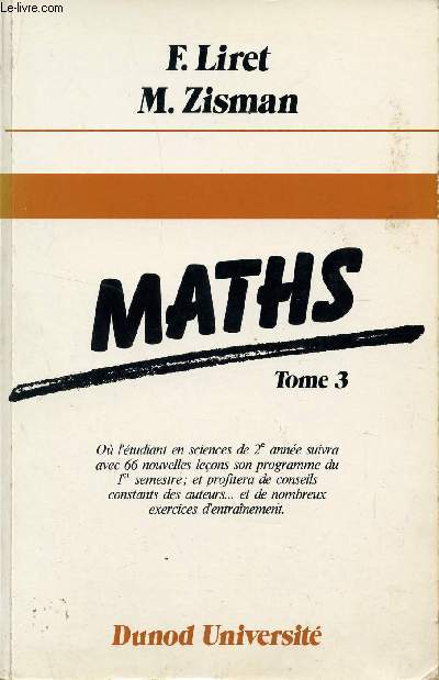 MATHS / TOME 3.