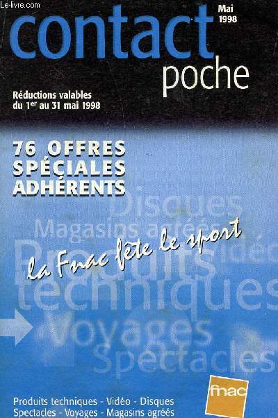 CONTACT POCHE - MAI 1998.