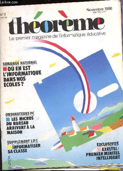 THEOREME - N7 - NOVEMBRE 1986.