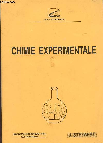 CHIMIE EXPERIMENTALE - FASCICULE XXII.