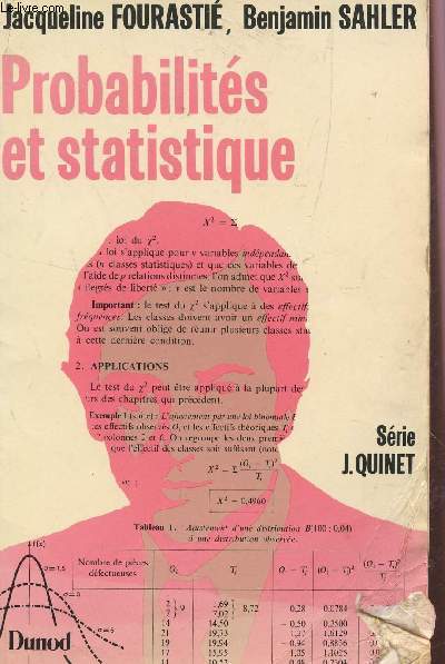 PROBABILITES ET STATISTIQUE - SERIE J. QUINET.