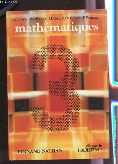 MATHEMATIQUES - CLASSE DE TROISIEME.