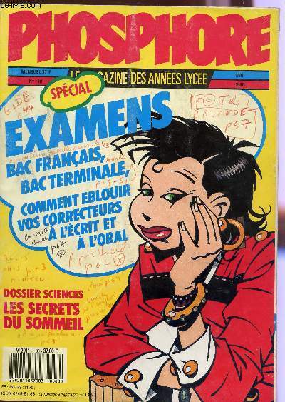 PHOSPHORE - N88 - MAI 1988 / DOSSIER : LES SECRETS DU SOMMEIL / SPECIAL EXAMENS ...