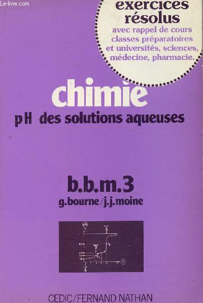 CHIMIE - Ph DES SOLUTIONS AQUEUSES - b;b;m; 