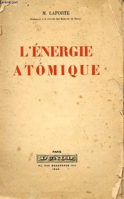 L'ENERGIE ATOMIQUE.