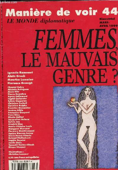 MANIERE DE VOIR 44 / MARS-AVRIL 1999 / FEMMES, LE MAUVAIS GENRE?....