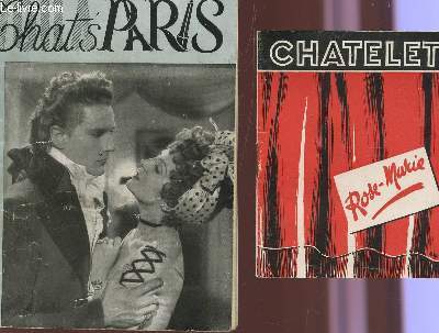 CHAT'S PARIS - THE PROGRAMMS OF ALL PARISIAN SPECTACLES + PLAQUETTE CHATELET 