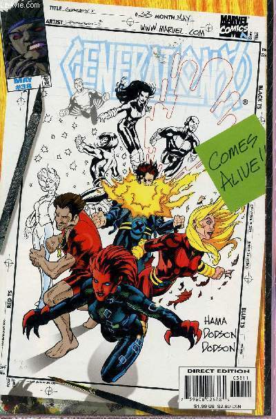MARVEL COMICS - GENERATION X - MAY 1998 - N38 / COMES ALIVE!.