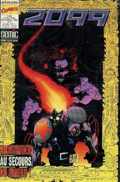 MARVEL COMICS / 2099 - NOVEMBRE 1996 - N36 / GHOSTRIDER AU SECOURS DU SHIELD!.