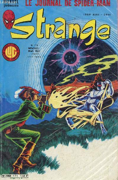 MARVEL / LE JOURNAL DE SPIDER MAN - STRANGE / N171 - MARS 1984 / COLLECTION SUPER HEROS.