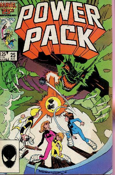 MARVEL 25TH ANNIVERSERY / POWER PACK - N25 - AUGUST 1986.