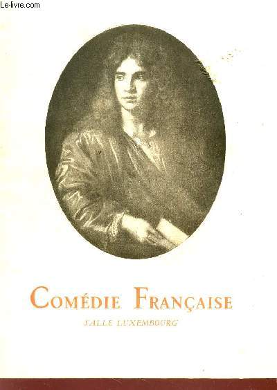 AGENDA DE LA COMEDIE FRANCAISE - SALLE LUXEMBOURG.