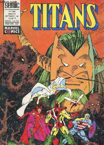 TITANS - MARVEL COMICS - N140 - SEPTEMBRE 1990.