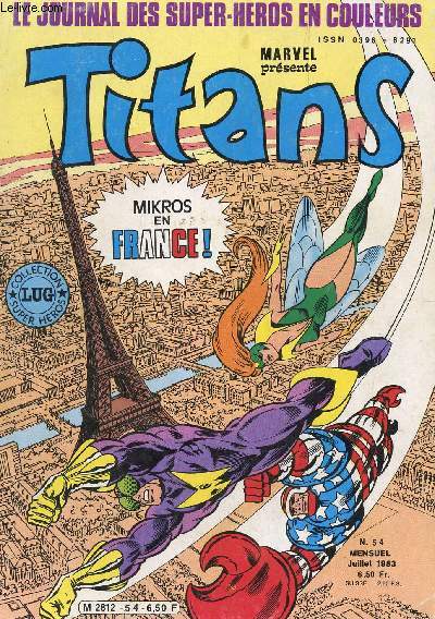 TITANS - MARVEL COMICS - N54 - JUILLET 1983 / MIKROS EN FRANCE!.