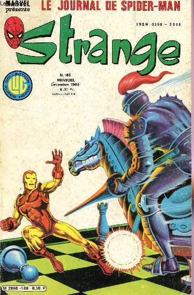 STRANGE, LE JOURNAL DE SPIDER MAN / N168 - DECEMBRE 1983 / COLLECTION LUG SUPER HEROS.