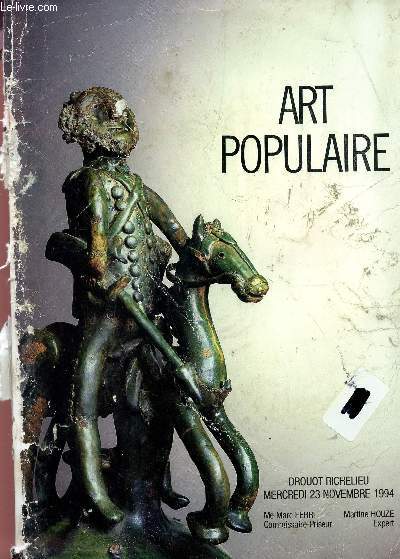 ART POPULAURE / DROUOT RICHELIEU - MERCREDI 23 NOVEMBRE 1994.