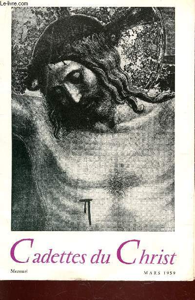 CADETTES DU CHRIST / MARS 1959 + SUPPLEMENT 