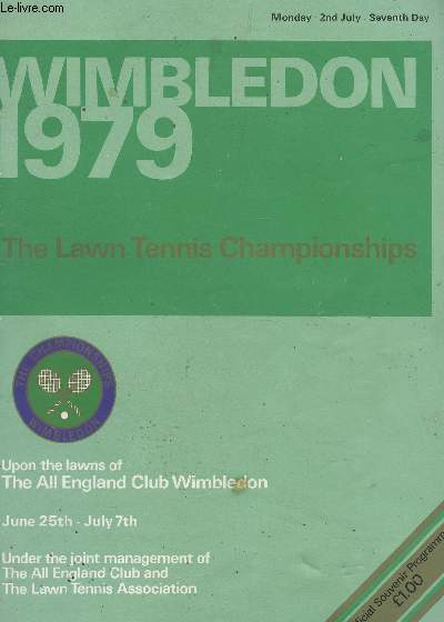 WIMBLEDON 1979 - THE LAWN TENNIS CHAMPIONSHIPS / 2nd JULY - SEVENTH DAY