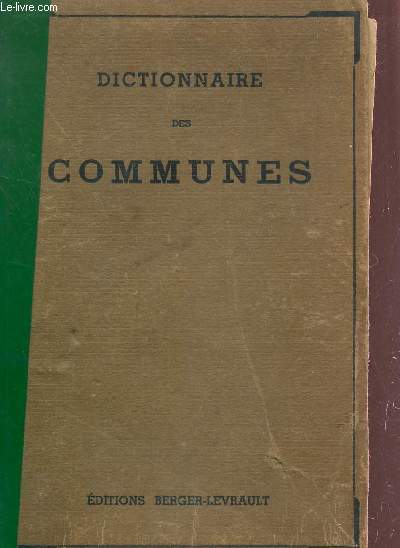 DICTIONNAIRE DES COMMUNES.