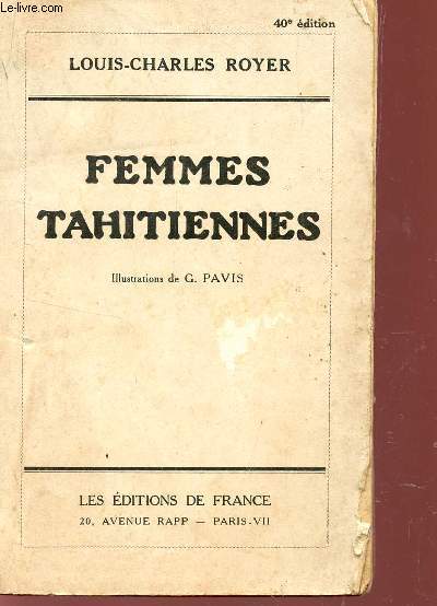FEMMES TAHITIENNES - AUJOURD'HUI CHEZ RARAHU.