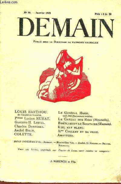 DEMAIN / N10 - JANVIER 1925.