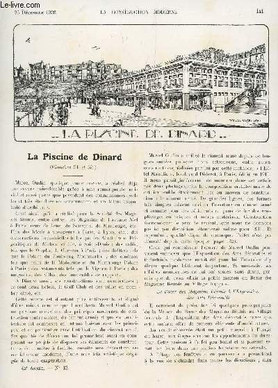 LA CONSTRUCTION MODERNE - N13 - 26 DECEMBRE 1926 / LA PISCINE DE DINARD - AU MUSEE GALLIERA - ACADEMIE DES BEAUX ARTS - QUELQUES PROBLEMES D'URBANISME SE POSANT DANS LES GRANDES CITES FRANCAISES - ....