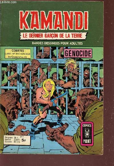 KAMANDI, LE DERNIER GARCON DE AL TERRE - N9 : GENOCIDE - SHERLOCK HOLMES CONTRE LE JOKER - SERRE LE BARBARE - LE CREEPER - ... / BANDES DESSINEES POUR ADULTES.