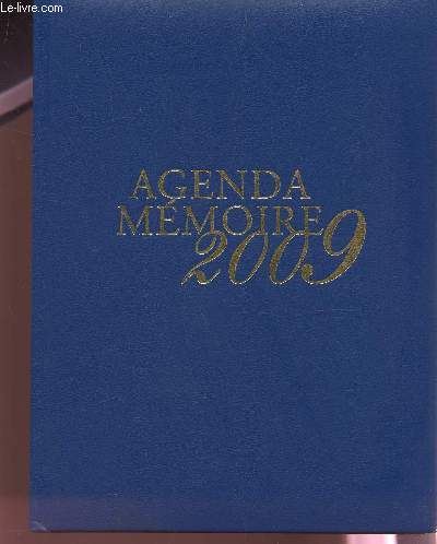 AGENDA MEMOIRE 2009.