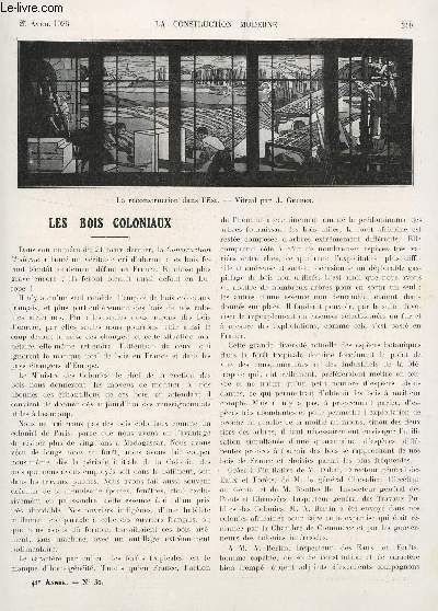 LA CONSTRUCTION MODERNE : 41 ANNEE - FASCICULE N30 - 25 AVRIL 1926 / LES BOIS COLONIAUX - LE PAVILLON DE NANCY - L'ECLAIRAGE DES VOIES PUBLIQUES ....