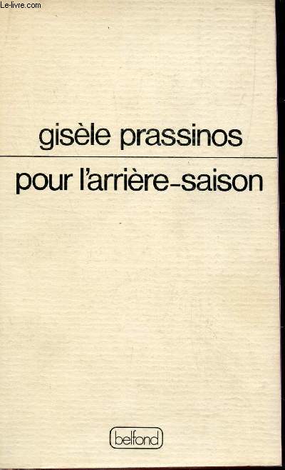 POUR L'ARRIERE PLAN - POEMES.