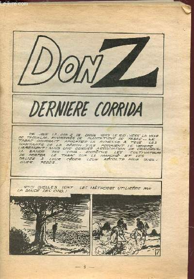 DON Z - N29 - AVRIL 1975 / DERNIERE CORRIDA / ODYSSEE DANS LE GRAND NORD.