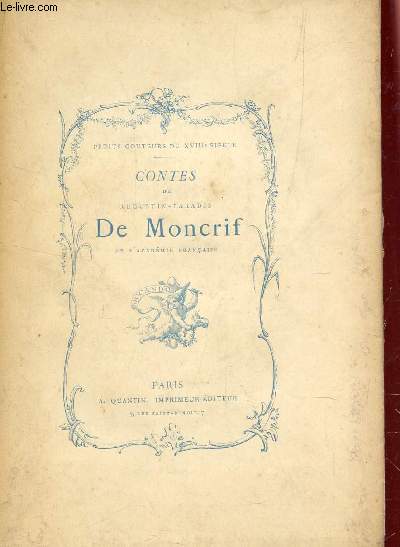 CONTES DE AUGUSTIN-PARADIS DE MONCRIF.