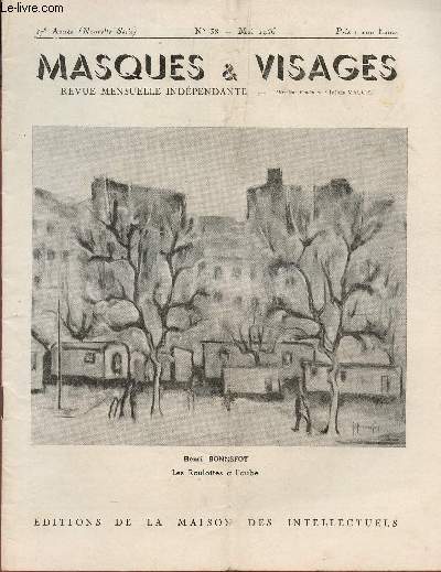 MASQUES ET VISAGES - 47e ANNEE - N38 - MAI 1956.