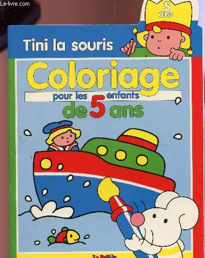 TINI LA SOURIS - COLORIAGE POUR LES ENFANTS DE 5 ANS.