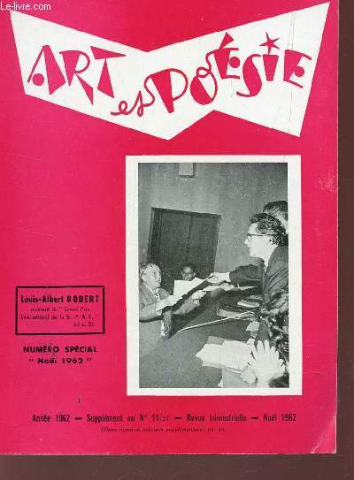 ART ET POESIE - ANNEE 1962 - NUMERO SPECIAL 
