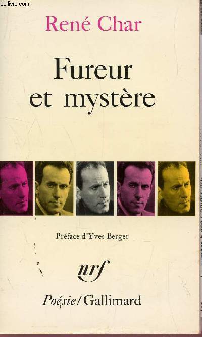 FUREUR ET MYSTERE / COLLECTION POESIE.