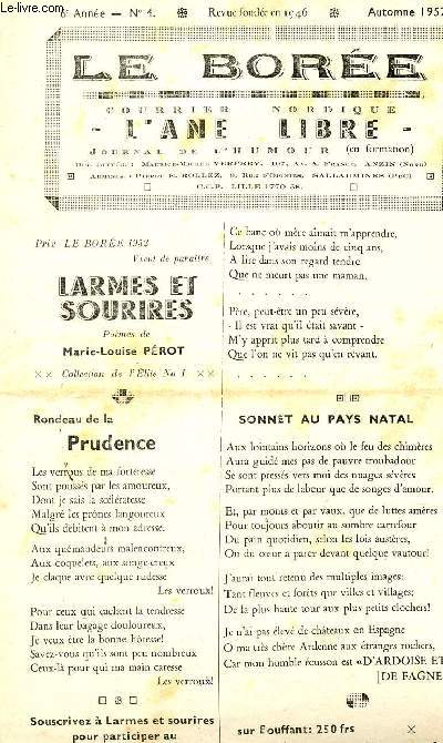 L'ANE LIBRE, JOURNAL DE L'HUMOUR - 6 ANNEE - N4 - AUTOMNE 1952.