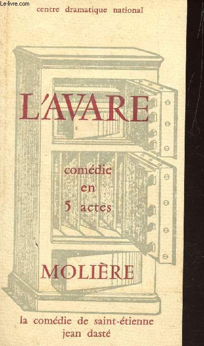 L'AVARE - COMEDIE EN 5 ACTES - MOLIERES.