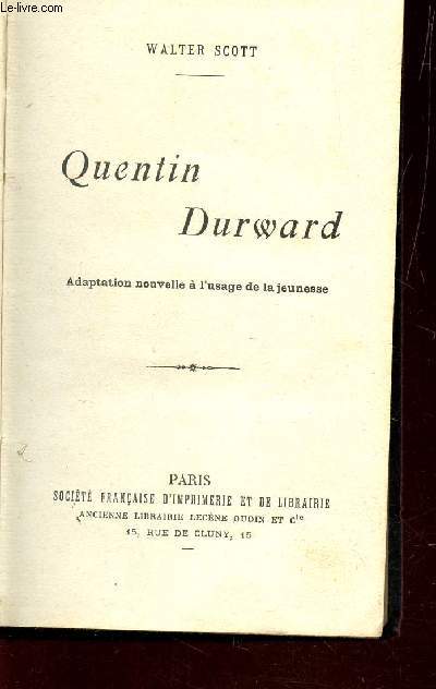 QUENTIN DURWARD.