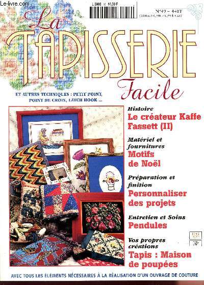 LA TAPISSERIE FACILE / N49 / LE CREATEUR KAFF FASSETT (II) - MOTIFS DE NOEL - PERSONNALISER DES PROJETS - PENDULES - TAPIS : MAISON DE POUPEES ...