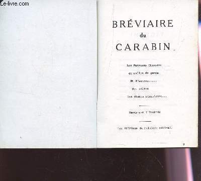 BREVIAIRE DU CARABIN