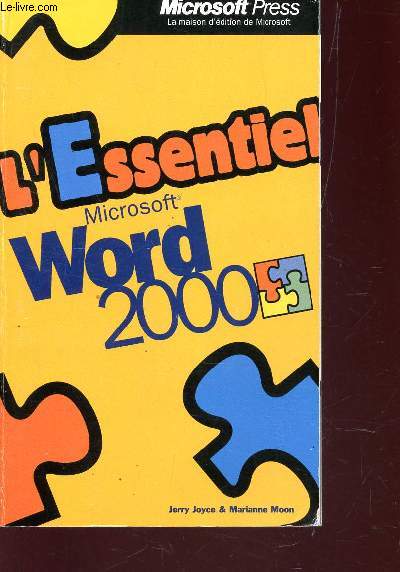 L'ESSENTIEL MICROSOFT WORD 2000.