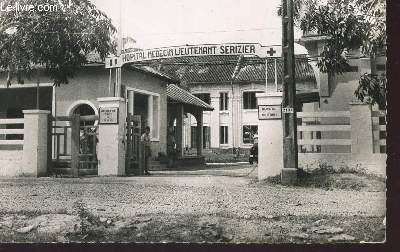 1 PHOTO-CARTE POSTALE EN NOIR ET BLANC DIMENSION 9 X 14 Cm : VIET-NAM - ANNAM / HUE - HOPITAL MILITAIRE - CARTE VIERGE.