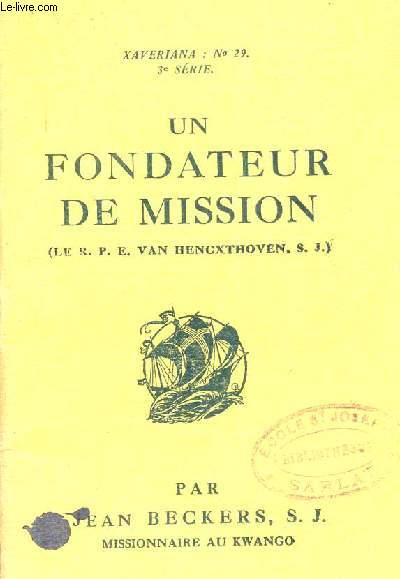 UN FONDATEUR DE MISSION - SERIE CONGO N5.